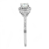 Alamode Rhodium 925 Sterling Silver Ring with AAA Grade CZ in Clear - Alamode - Flyclothing LLC