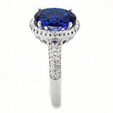 Alamode Rhodium Brass Ring with Synthetic in Montana - Alamode - Flyclothing LLC