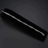 Alamode Rhodium Brass Bracelet with AAA Grade CZ in Clear - Alamode - Flyclothing LLC