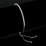 Alamode Rhodium Brass Bracelet with AAA Grade CZ in Clear - Alamode - Flyclothing LLC