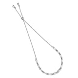 Alamode Rhodium Brass Bracelet with AAA Grade CZ in Clear - Alamode - Flyclothing LLC