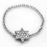 Alamode Rhodium Brass Ring with AAA Grade CZ in Clear - Alamode - Flyclothing LLC