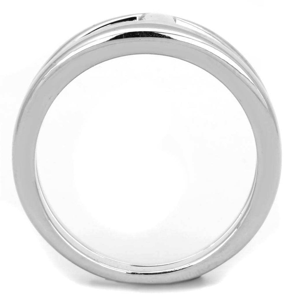 Alamode Rhodium Brass Ring with No Stone - Alamode - Flyclothing LLC