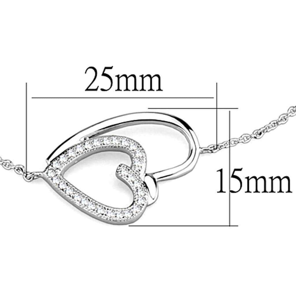 Alamode Rhodium Brass Bracelet with AAA Grade CZ in Clear - Alamode - Flyclothing LLC