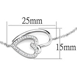 Alamode Rhodium Brass Bracelet with AAA Grade CZ in Clear - Alamode - Flyclothing LLC