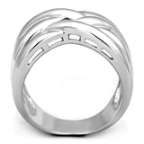 Alamode Rhodium Brass Ring with No Stone - Alamode - Flyclothing LLC