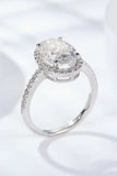 4.5 Carat Moissanite Halo Ring - Trendsi - Flyclothing LLC