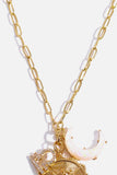 Constellation and Moon Pendant Copper Necklace - Trendsi - Flyclothing LLC
