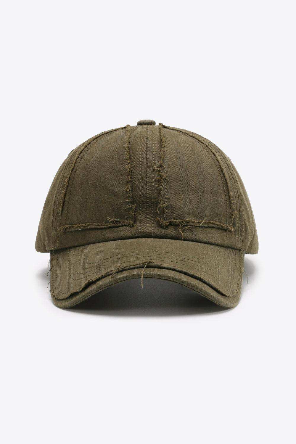Distressed Adjustable Baseball Cap - Trendsi - Flyclothing LLC