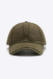 Distressed Adjustable Baseball Cap - Trendsi - Flyclothing LLC