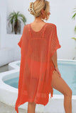 Fringe Trim Openwork Cover Up - Trendsi - Flyclothing LLC