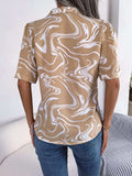 Printed Lapel Collar Shirt - Trendsi - Flyclothing LLC