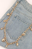 Sea Element Charm Iron Chain Belt - Trendsi - Flyclothing LLC
