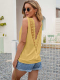 Cutout V-Neck Tank Top - Trendsi - Flyclothing LLC