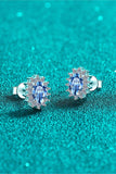 1 Carat Moissanite 925 Sterling Silver Stud Earrings - Trendsi - Flyclothing LLC
