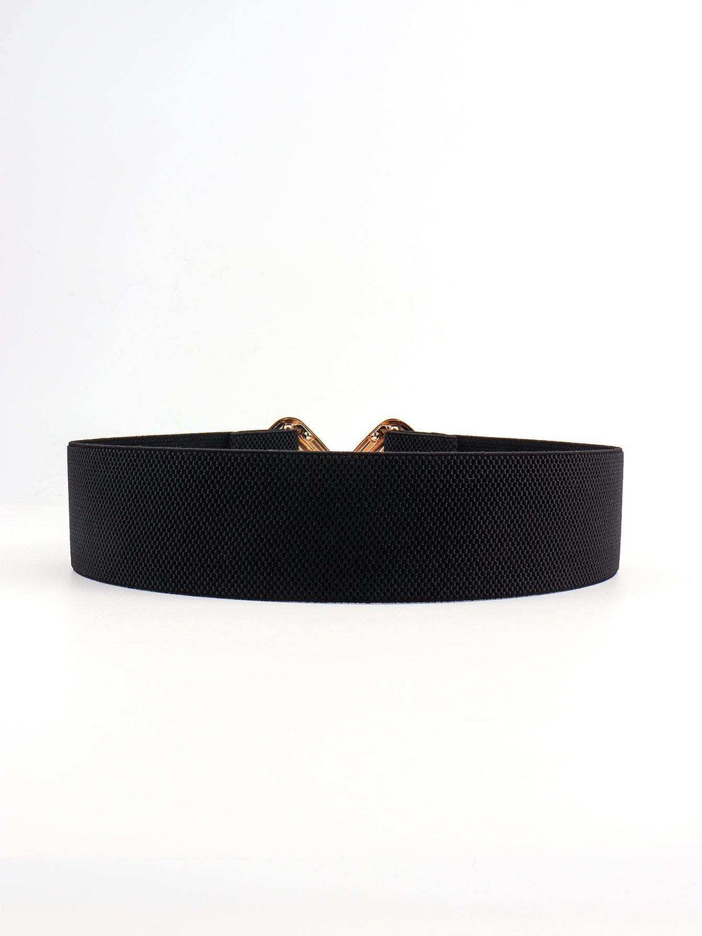Geometric Buckle Elastic Wide Belt - Trendsi - Flyclothing LLC