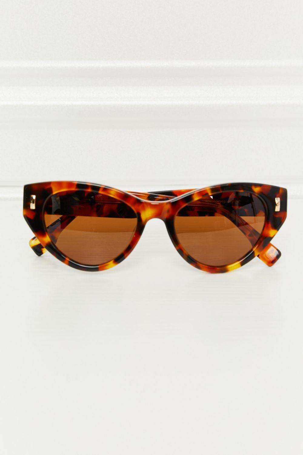 Tortoiseshell Acetate Frame Sunglasses - Trendsi - Flyclothing LLC