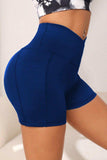 Wide Waistband Active Shorts with Pocket - Trendsi - Flyclothing LLC