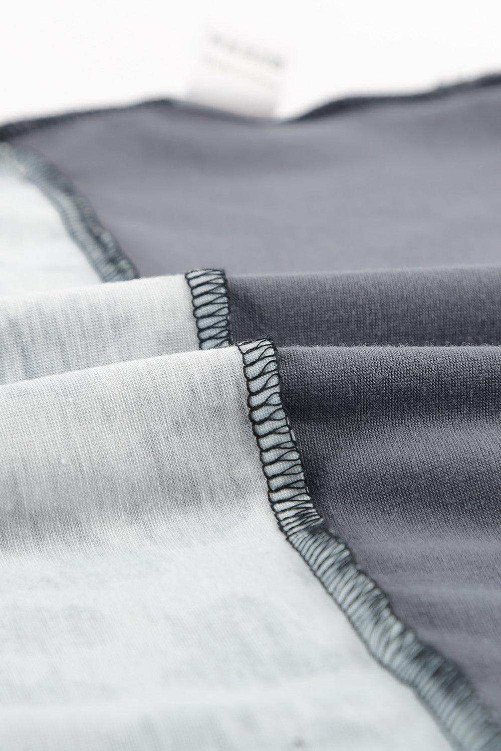 Leopard Print Color Block Short Sleeve T-Shirt - Trendsi - Flyclothing LLC