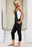Square Neck Wide Strap Cropped Overalls - Trendsi - Flyclothing LLC