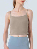 Ruched Sports Cami - Trendsi - Flyclothing LLC