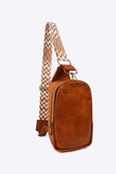 Adjustable Strap PU Leather Sling Bag - Trendsi - Flyclothing LLC