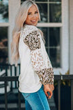 Leopard Round Neck Dropped Shoulder T-Shirt - Trendsi - Flyclothing LLC
