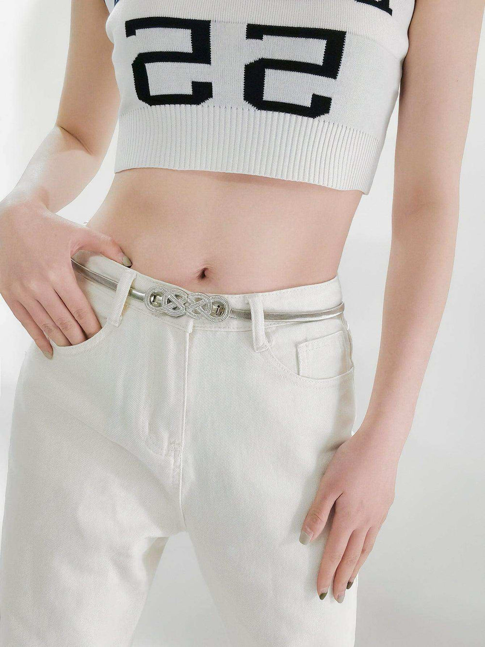 Knot Buckle Metal Belt - Trendsi - Flyclothing LLC