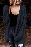 Open Front Dropped Shoulder Cardigan with Pockets - Trendsi - Flyclothing LLC