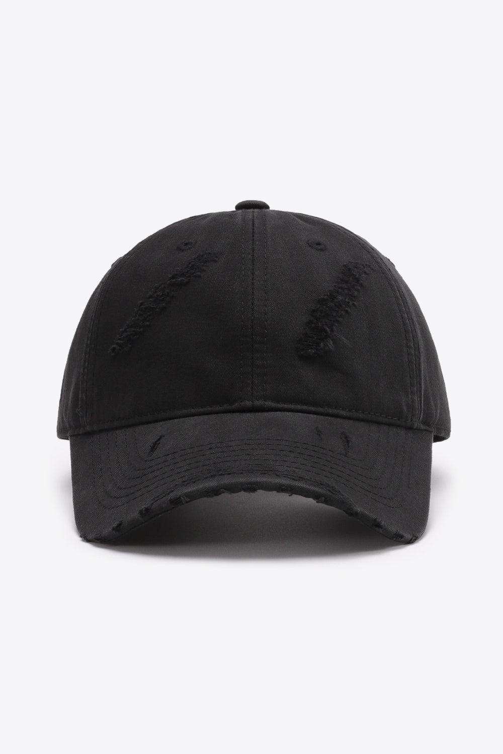Distressed Adjustable Baseball Cap - Trendsi - Flyclothing LLC