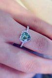 1-Carat Moissanite Heart Ring - Trendsi - Flyclothing LLC