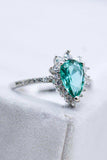 Paraiba Tourmaline Pear Shape Ring - Trendsi - Flyclothing LLC