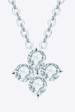 Moissanite Four Leaf Clover Pendant Necklace - Trendsi - Flyclothing LLC