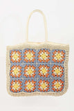 Fame Flower Braided Tote Bag - Trendsi - Flyclothing LLC