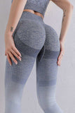 Gradient High Waist Sports Leggings - Trendsi - Flyclothing LLC