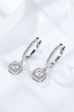 Moissanite Huggie Drop Earrings - Trendsi - Flyclothing LLC