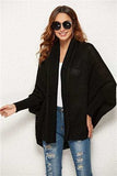 Open Front Batwing Sleeve Cardigan - Trendsi - Flyclothing LLC