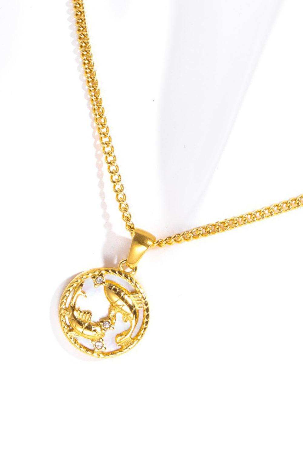 Constellation Pendant Stainless Steel Necklace - Trendsi - Flyclothing LLC