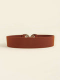Geometric Buckle Elastic Wide Belt - Trendsi - Flyclothing LLC