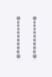 1.18 Carat Moissanite Long Earrings - Trendsi - Flyclothing LLC