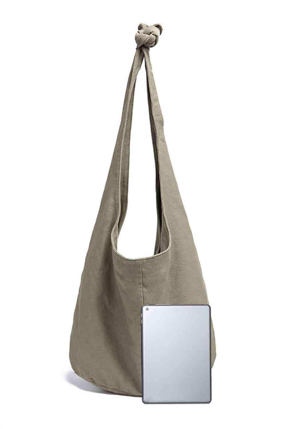 Large Canvas Crossbody Bag - Trendsi - Flyclothing LLC