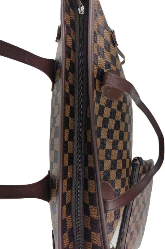 Checkered PVC Two-Piece Bag Set - Trendsi - Flyclothing LLC
