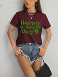 HAPPY ST. PATRICK'S DAY Short Sleeve T-Shirt - Trendsi - Flyclothing LLC