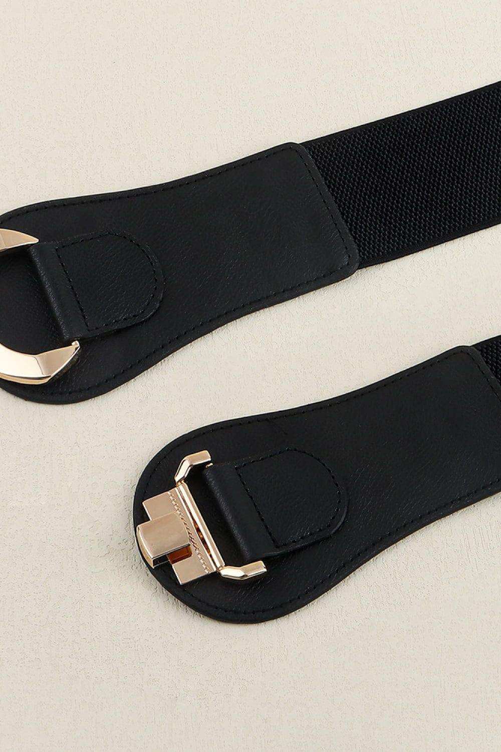 Alloy Buckle Elastic Belt - Trendsi - Flyclothing LLC