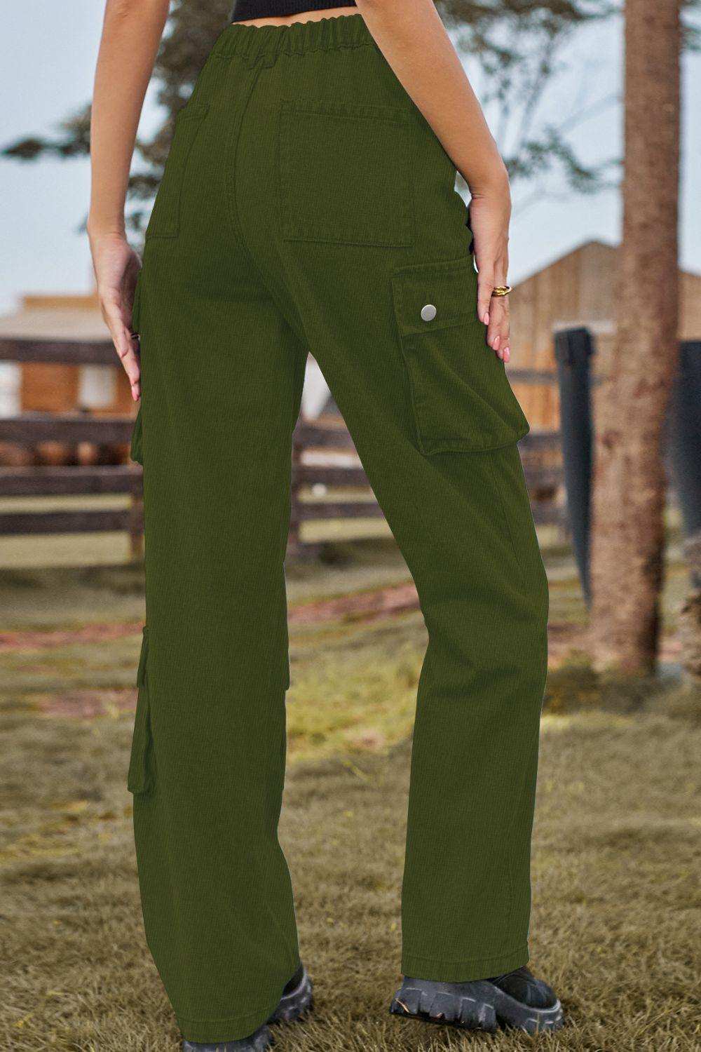 Loose Fit Long Jeans with Pockets - Trendsi - Flyclothing LLC