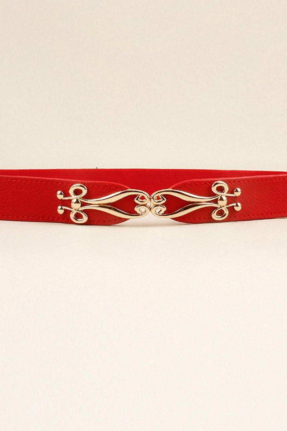Alloy Buckle Elastic Belt - Trendsi - Flyclothing LLC