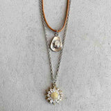 Sunflower Pendant Necklace Set - Trendsi - Flyclothing LLC