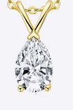 1.5 Carat Moissanite Pendant 925 Sterling Silver Necklace - Trendsi - Flyclothing LLC