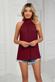 Gathered Detail Tied Sleeveless Top - Trendsi - Flyclothing LLC