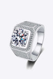Bring It Home 925 Sterling Silver Moissanite Ring - Trendsi - Flyclothing LLC